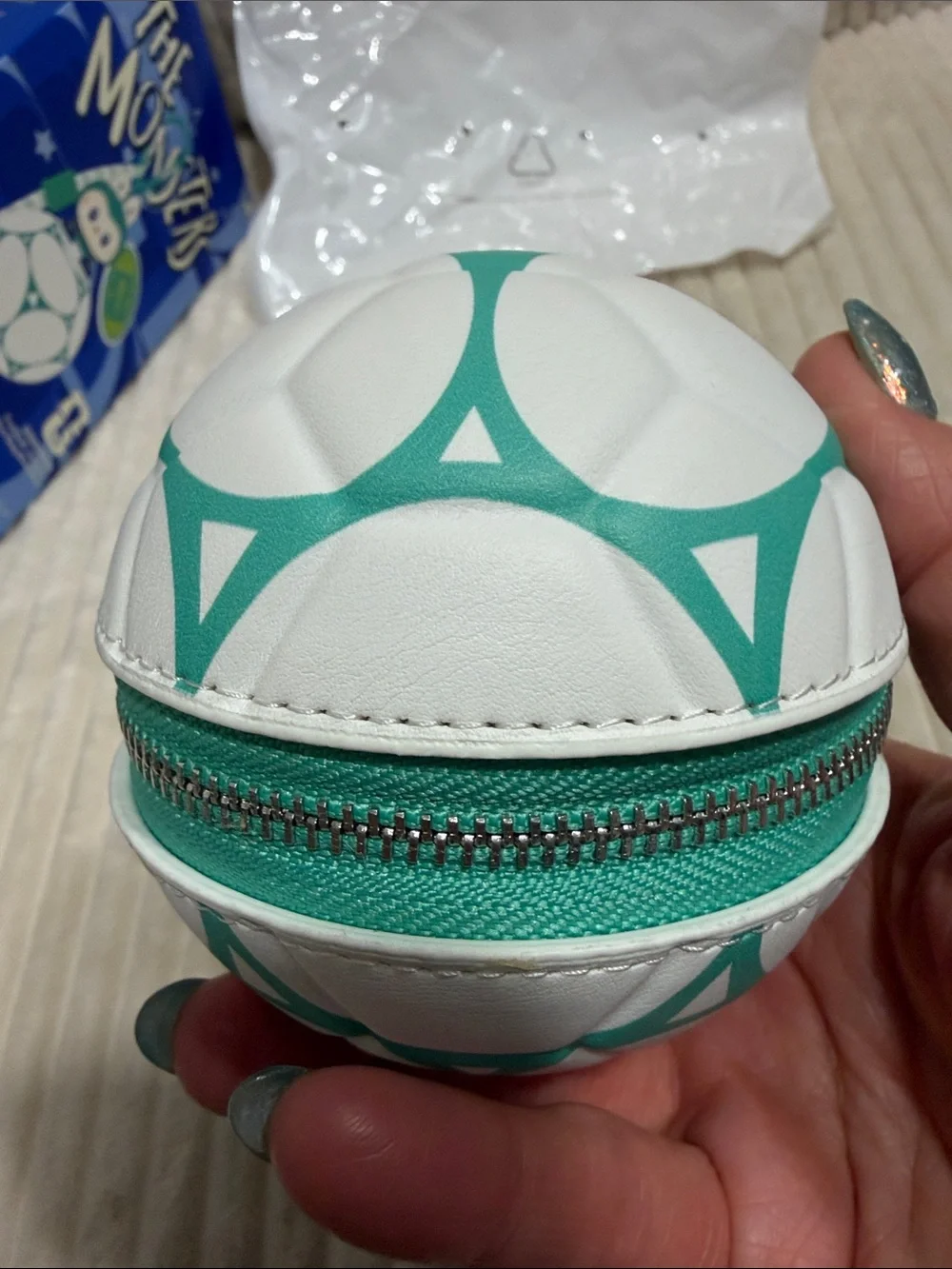 CENTER OF ATTENTION -Pop Mart THE MONSTERS × FIFA mini soccer bag. New.Verified.